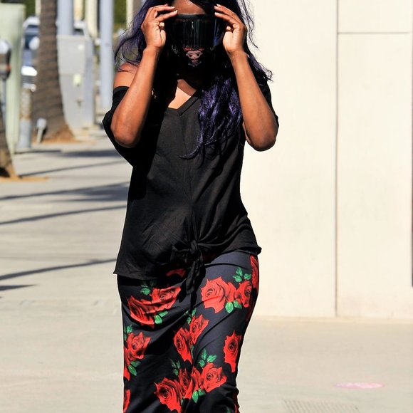 Isaac Liev BLACK Short Sleeve Front-Tie Knot Top M - Picture 7 of 13